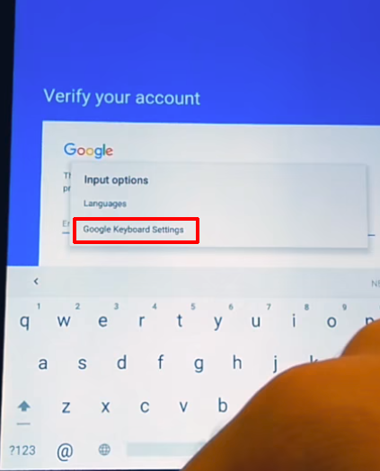 This device was reset to continue